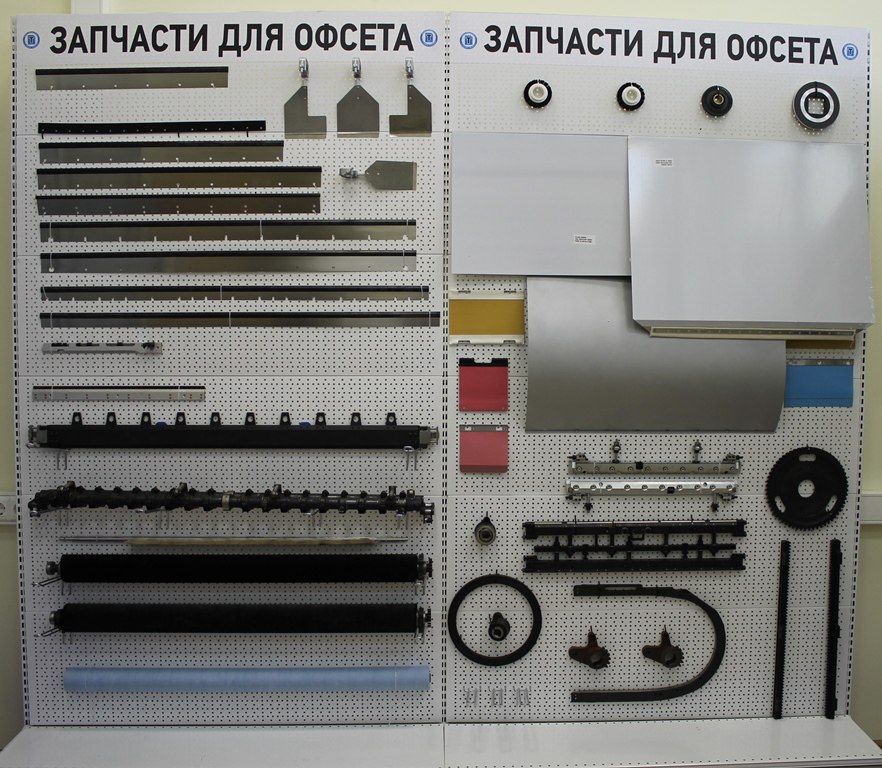 Запасные части и расходные материалы для офсетного и послепечатного оборудования